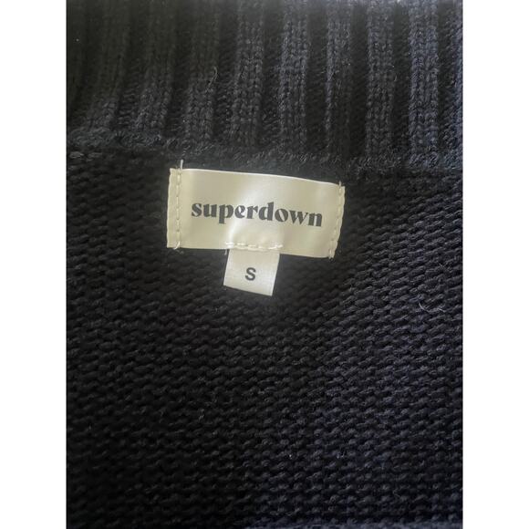 New w/ Flaw Superdown Marla Metallic Womens Sweater Size Small - Picture 4 of 4